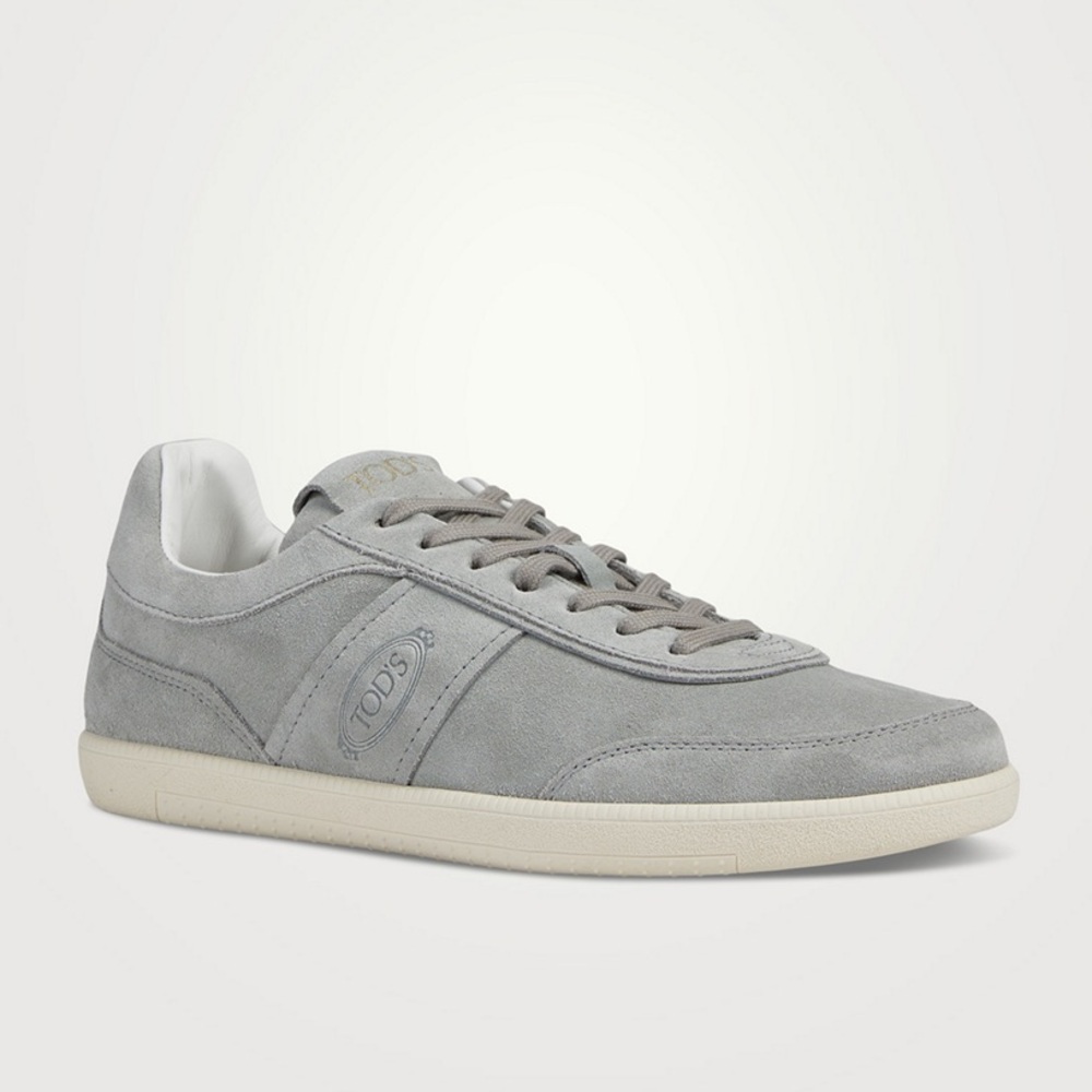 🔥♥️🔥 TOD'S Tabs Grey Suede Sneakers Size 38,5/ 8,5 US